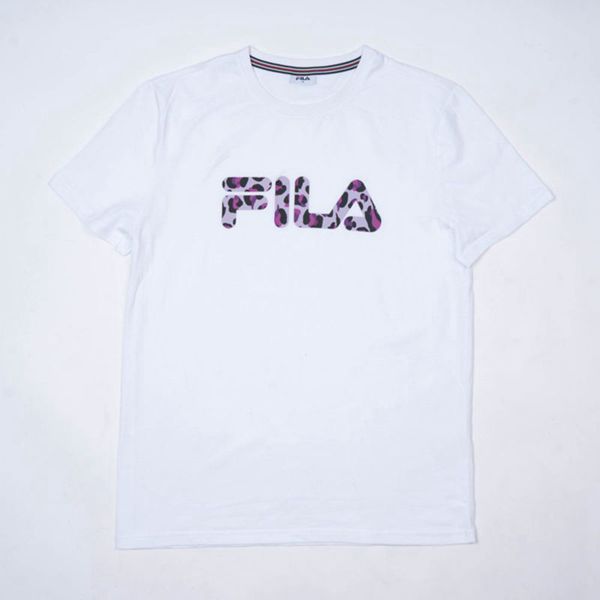 Camisetas Manga Corta Fila Mujer Blancas - Madison Oversized - España 012493XDH